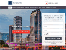 Tablet Screenshot of actionlegalgroup.com